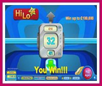 Hi Lo 54 Instant Win