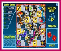 Snakes and Ladders Lucky Gems
