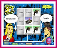 Spy Comics Online Scratchcard Game